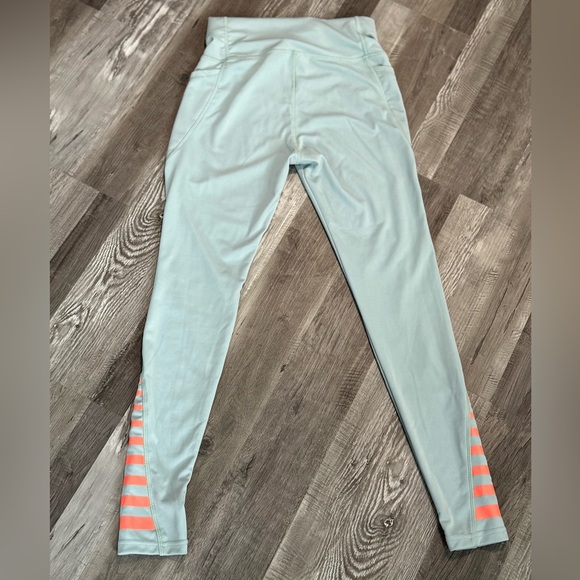 Yuna - activewear leggings, Mint and Orange - Picture 4 of 4
